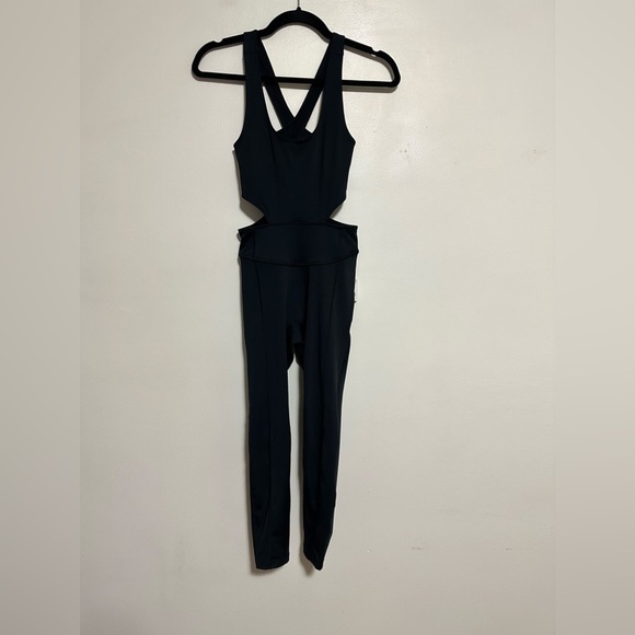 Free People Back It Up Jumpsuit Onesie Black XS - Picture 5 of 9